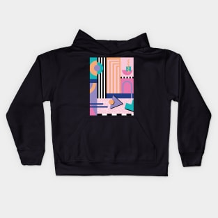 Memphis Pattern 74 / 80s Retro Kids Hoodie